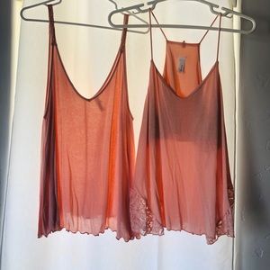 Two cute, loose fitting tank tops